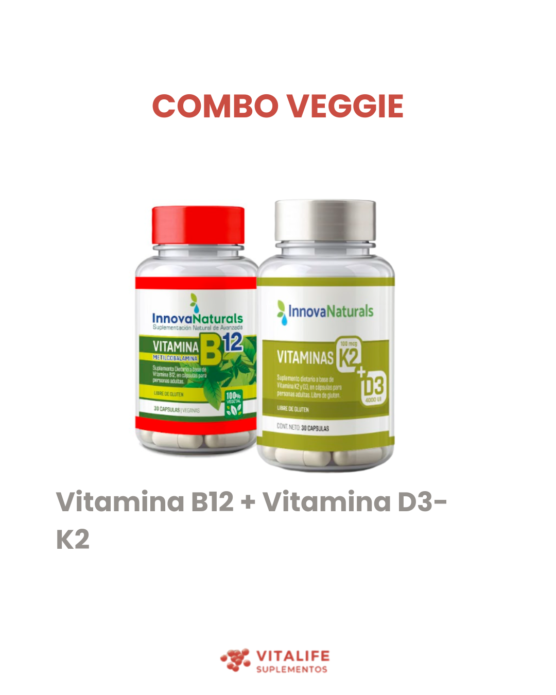 Combo Vitamina B12 +  K2 + D3