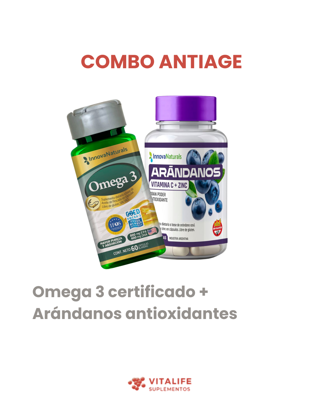 Combo: Omega 3 + Arándanos
